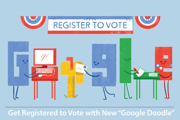Now Get Registered to Vote with New “Google Doodle”